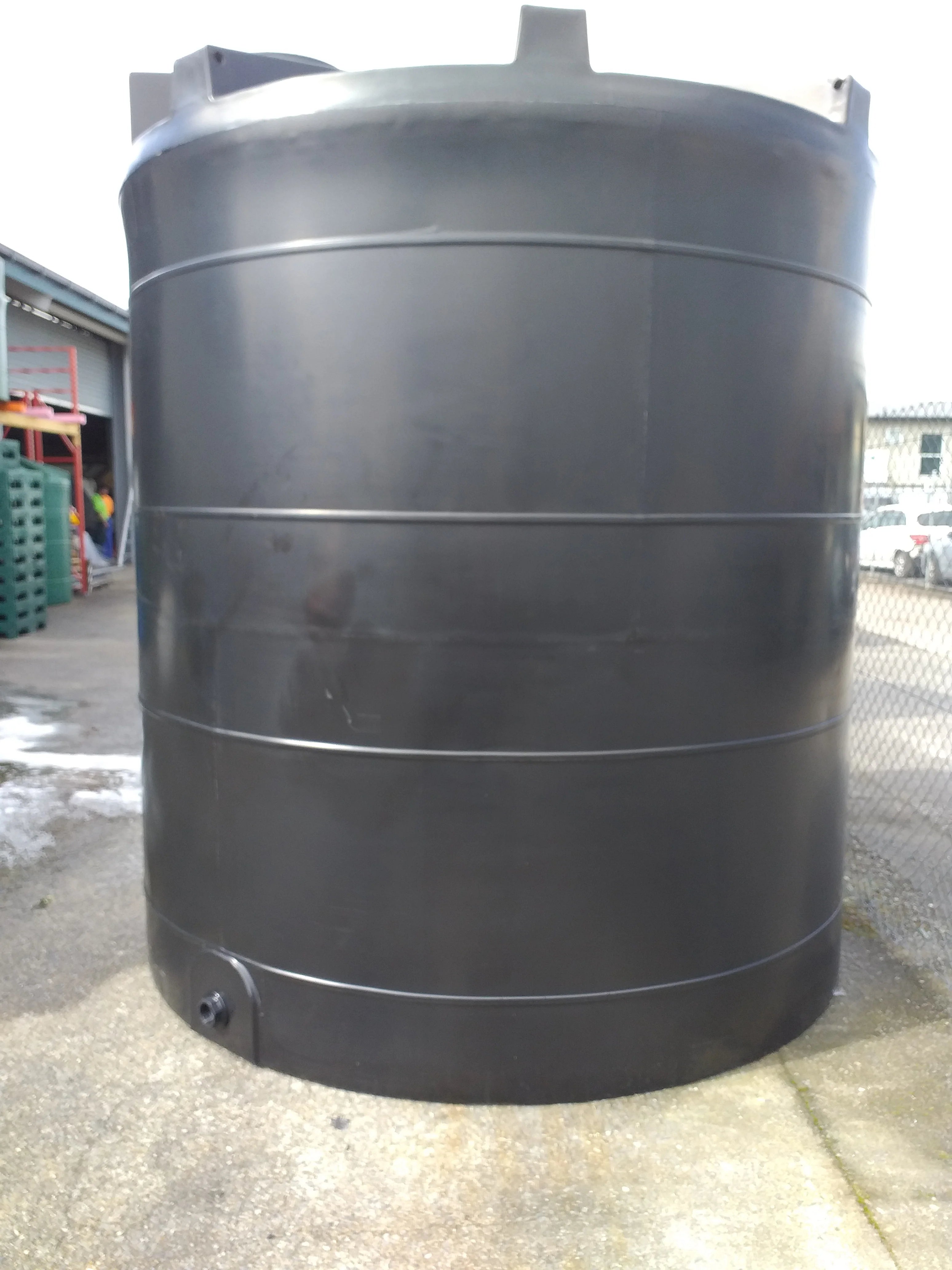 10500 Litre Plastic Water Storage Tank Black