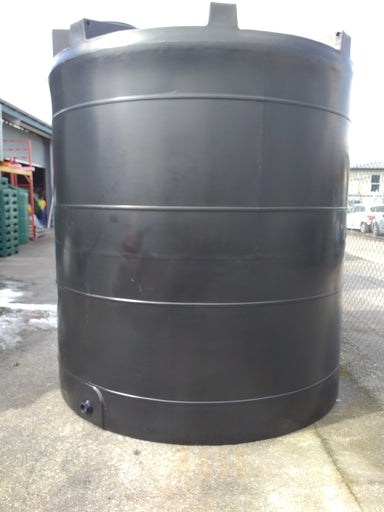 10500 Litre Plastic Water Storage Tank Black