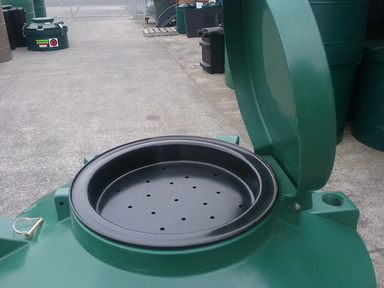 1000 Litre Plastic Water Storage Tank Top Open Green