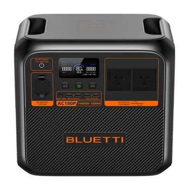 BLUETTI AC180P Portable Power Station | 1,800W 1,440Wh Front Top