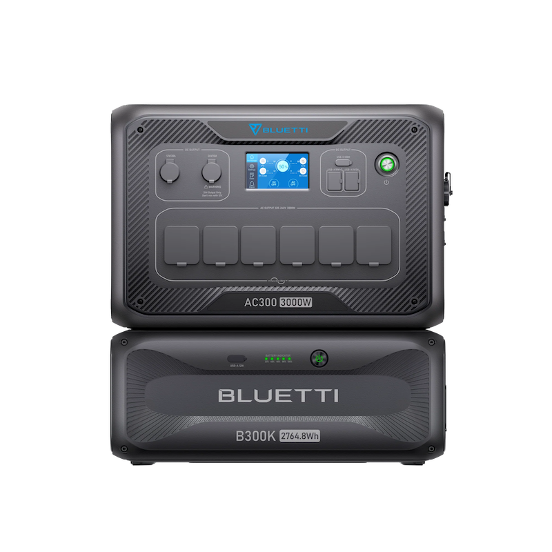 BLUETTI AC300 + B300K Battery | Home Battery Backup | 3000W 2765Wh Front
