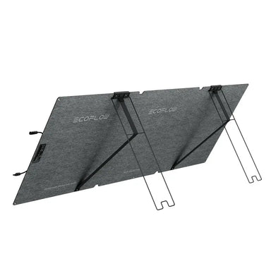 ECOFLOW NEXTGEN 160W BI FACIAL SOLAR PANEL Back on Stand