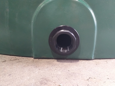 7500 Litre Plastic Water Storage Tank Outlet