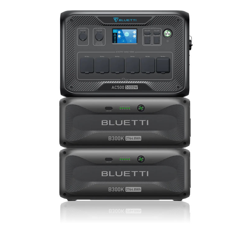 BLUETTI AC500 + 2x B300K | Home Battery Backup Front