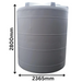 10500 Litre Plastic Water Storage Tank Dimensions