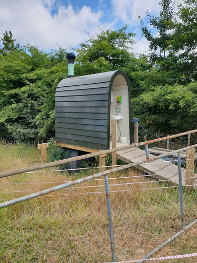 Fibreglass Toilet Enclosure Insitu