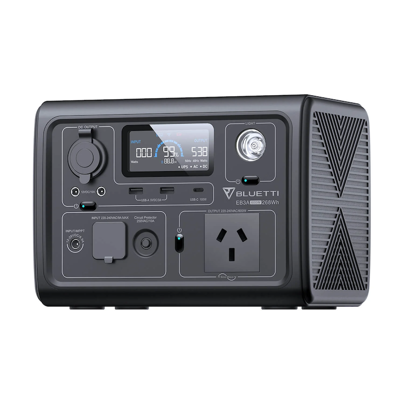 BLUETTI EB3A Portable Power Station | 600W 268Wh Front Right