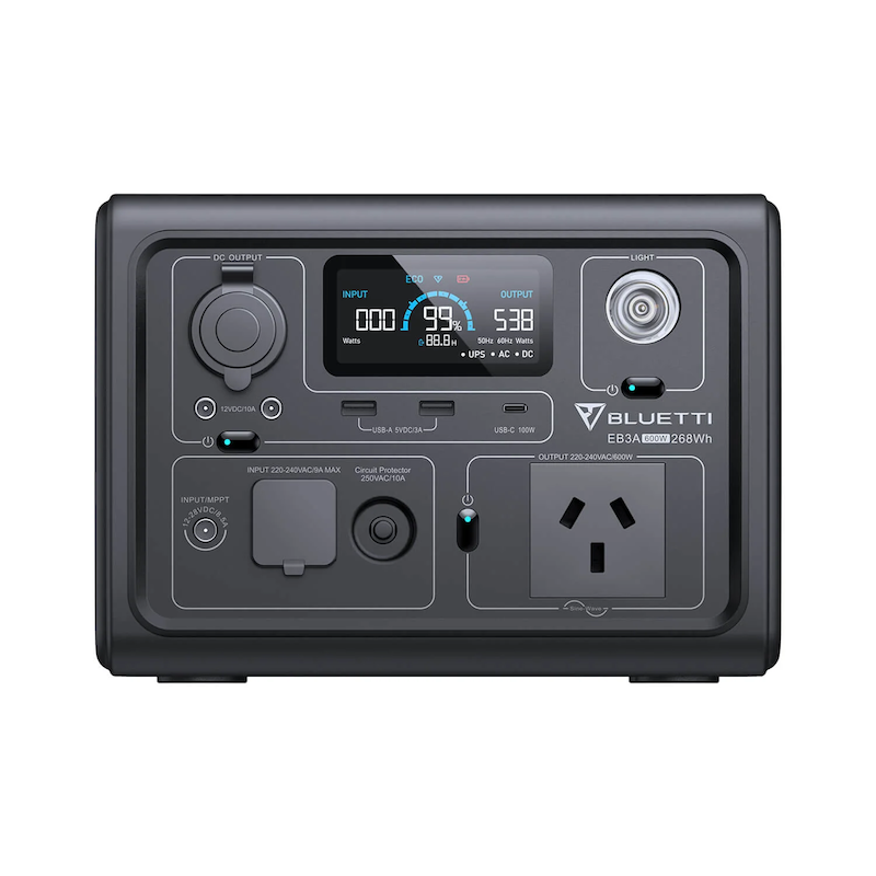 BLUETTI EB3A Portable Power Station | 600W 268Wh Front