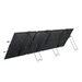 EcoFlow NextGen 220W bifacial solar panel rear side showing secondary solar cells and integrated stand