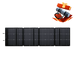EcoFlow 220W bi-facial portable solar panel fully unfolded for outdoor charging.