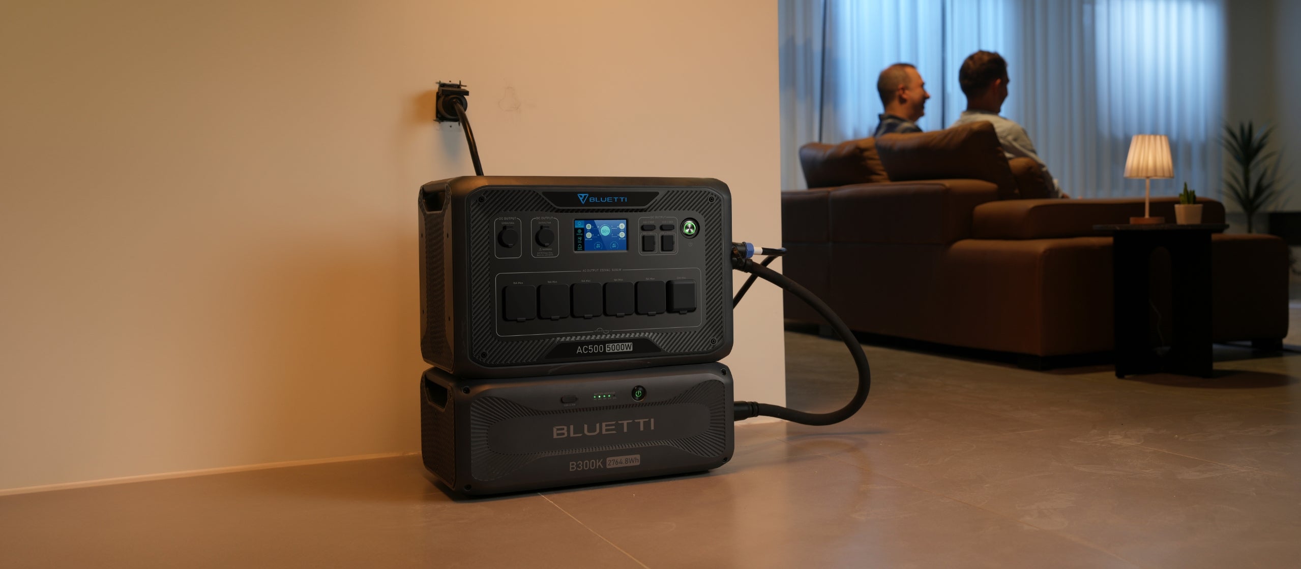 BLUETTI AC500 + B300K | Home Battery Backup | 5000W 2764.8Wh On Charge