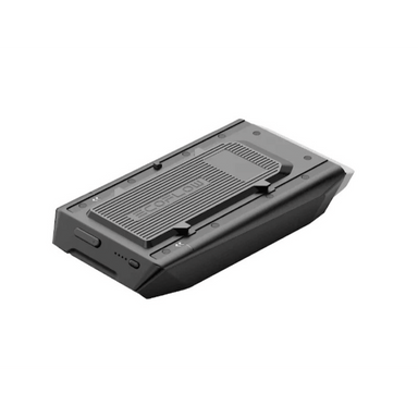 EcoFlow WAVE 2 Add-on Battery – angled top view displaying mounting rails, cooling vents, and compact off-grid battery pack design