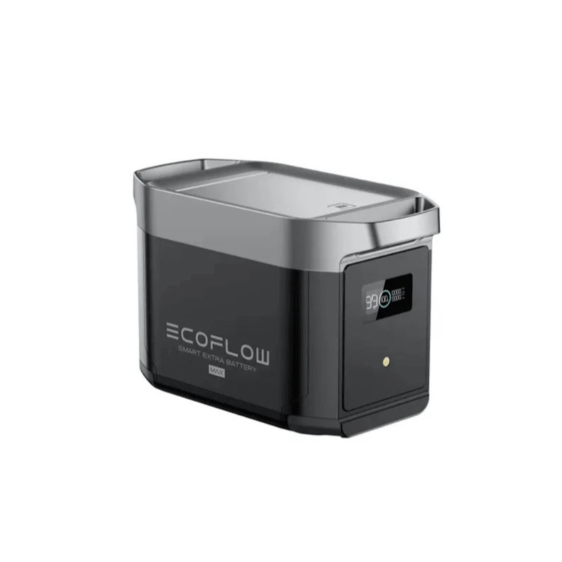 EcoFlow DELTA 2 Max Smart Extra Battery for expandable portable power systems front left view