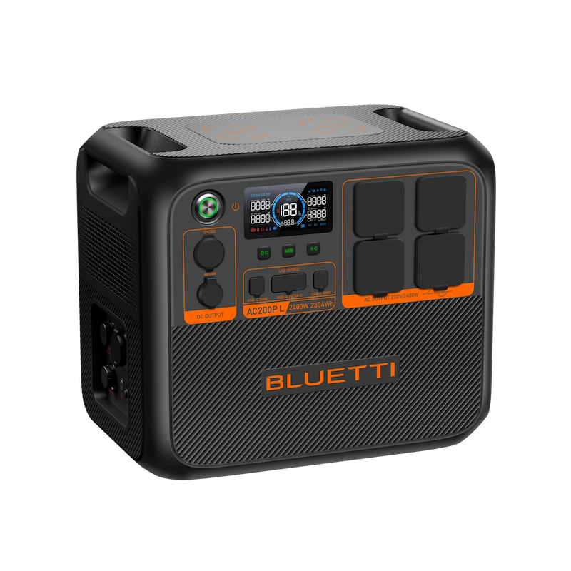 Bluetti AC200P L Portable Power Station | 2400W 2304Wh Front Top Left