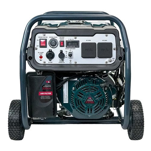 Welling & Crossley Portable 3.75 kVA Generator with E-Start Front