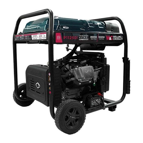 Welling & Crossley WC-P11250i 11.25 kVA (9,000W) Open Frame Inverter Petrol Generator with E-Start Back Right