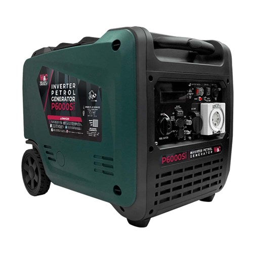 Welling & Crossley WC-P6000Si  6,000W Smart Silent Inverter Petrol Generator with E-Start Front Left