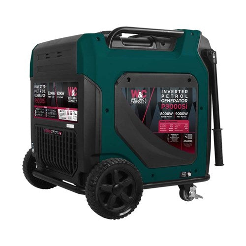 Welling & Crossley WC-P9000Si  9,000W Smart Silent Inverter Petrol Generator with E-Start Back Right