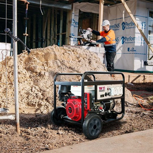 Welling & Crossley WC-P7750H 7.75kVA (6000W) Open Frame AVRGenerator with Honda Engine Insitu