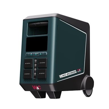 W&C BG3600 BATTERY GENERATOR PORTABLE POWER STATION 3600W Front Right