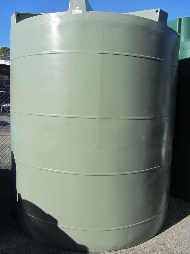 10500 Litre Plastic Water Storage Tank Light Green