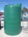 7500 Litre Plastic Water Storage Tank Front Green