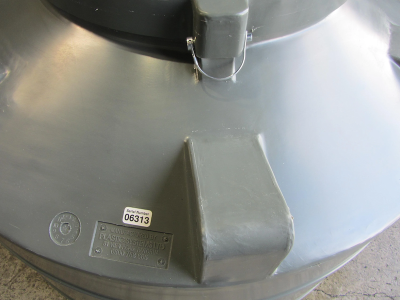 500 Litre Plastic Water Storage Tank Eyelet From Above