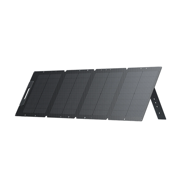 BLUETTI PV120D Solar Panels | 120W Open Front Right On Stand