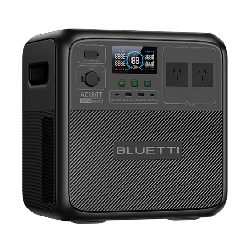 BLUETTI AC180T Portable Power Station | 1,800W 1,433.6Wh Front Left