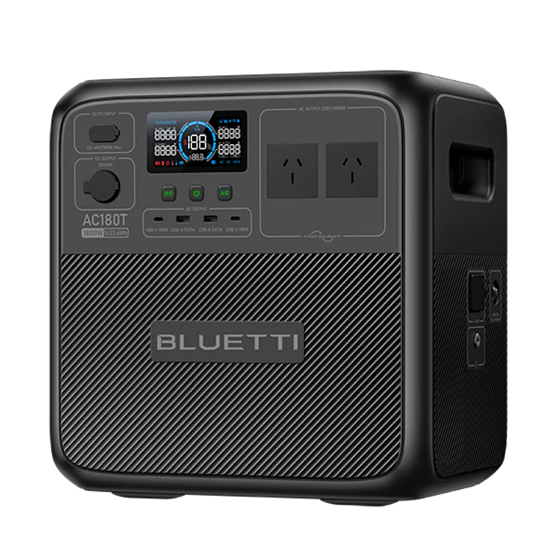 BLUETTI AC180T Portable Power Station | 1,800W 1,433.6Wh Front Right