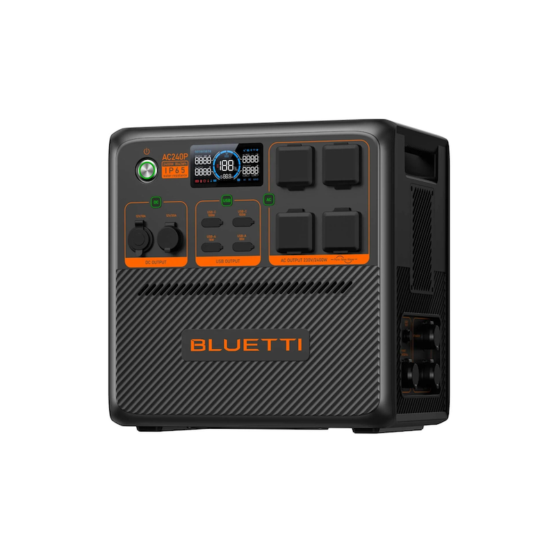 BLUETTI AC240P Portable Power Station | 2,400W 1,843Wh Front Right