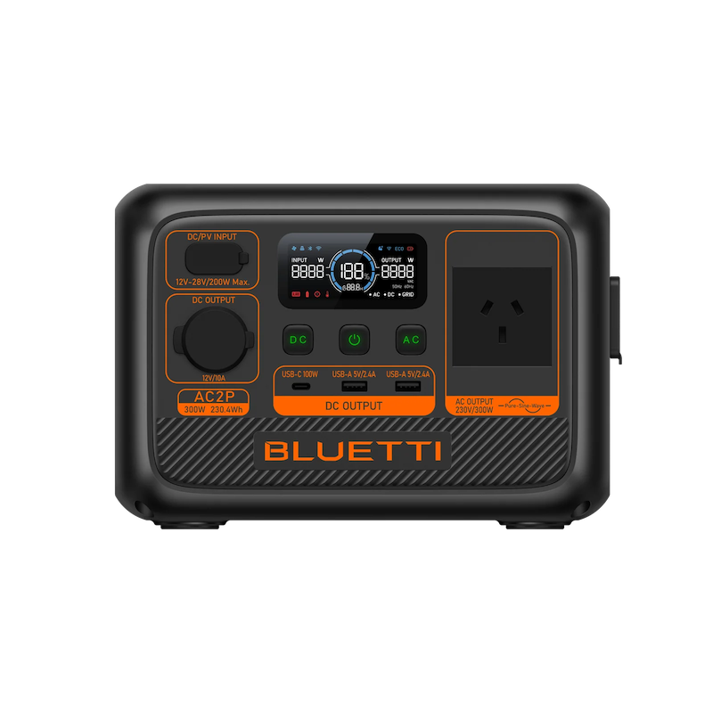BLUETTI AC2P Portable Power Station | 300W 230.4Wh Front