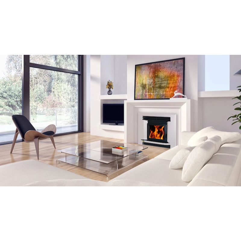Ethos Ares Insert Wood Fire 14kW NZ Made High Efficiency Wood Burner