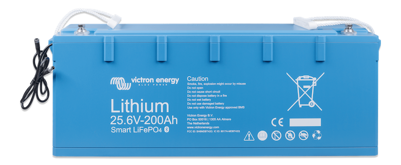 Victron 25.6V 200Ah Smart Battery Front Top