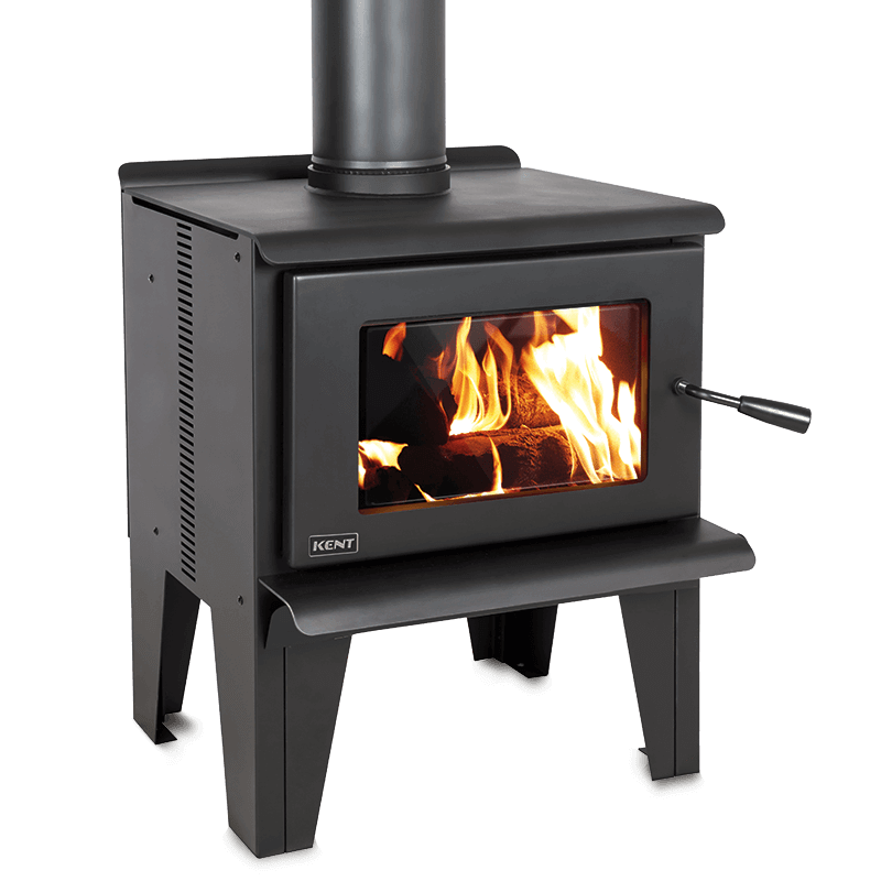 Kent Benmore Freestanding Wood Fire 14KW Front Left