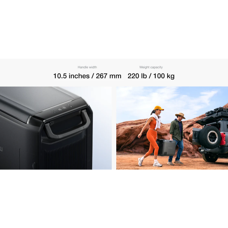 EcoFlow GLACIER Classic Portable Fridge Freezer Handle and Weight