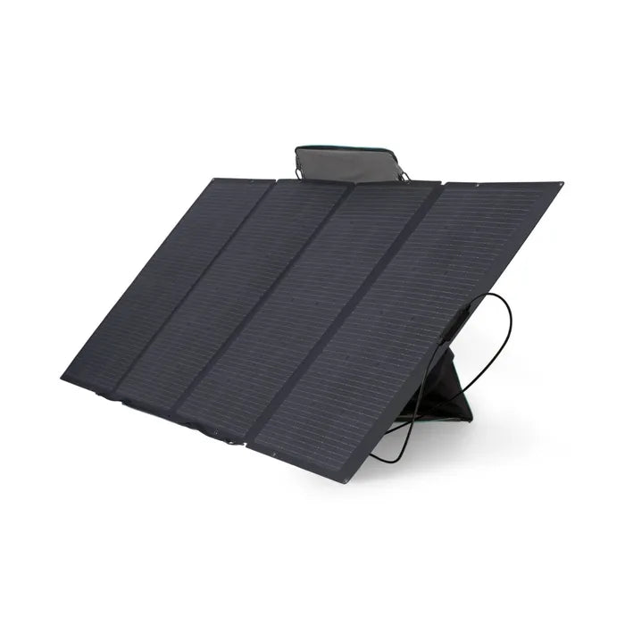 ECOFLOW 400W PORTABLE SOLAR PANEL open On Stand