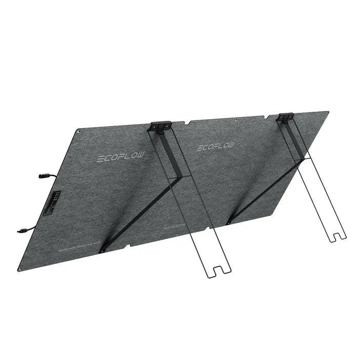 ECOFLOW NEXTGEN 160W PORTABLE SOLAR PANEL Back On Stand