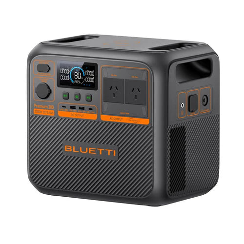 BLUETTI Premium 200 V2 Portable Power Station | 2700W 2073.6Wh Front Top Right