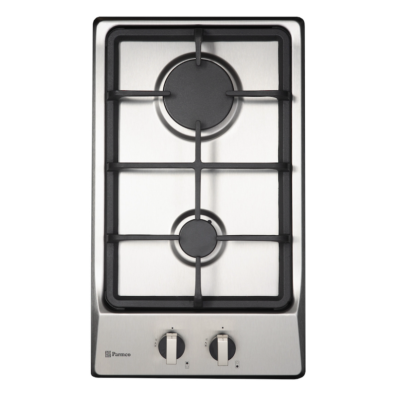 Parmco HO-1-2S-2G
300mm Domino Hob, Gas, Stainless Steel top view