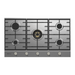 HO79SGW5
900mm Stainless Steel, 4 Burner + Wok, Gas Cooktop I Series 7 top view