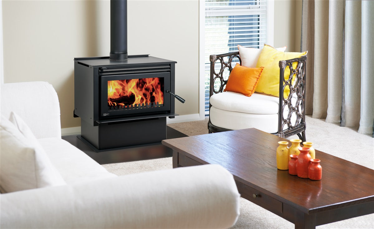 Kent Ruapehu Freestanding Wood Fire 22KW in situ
