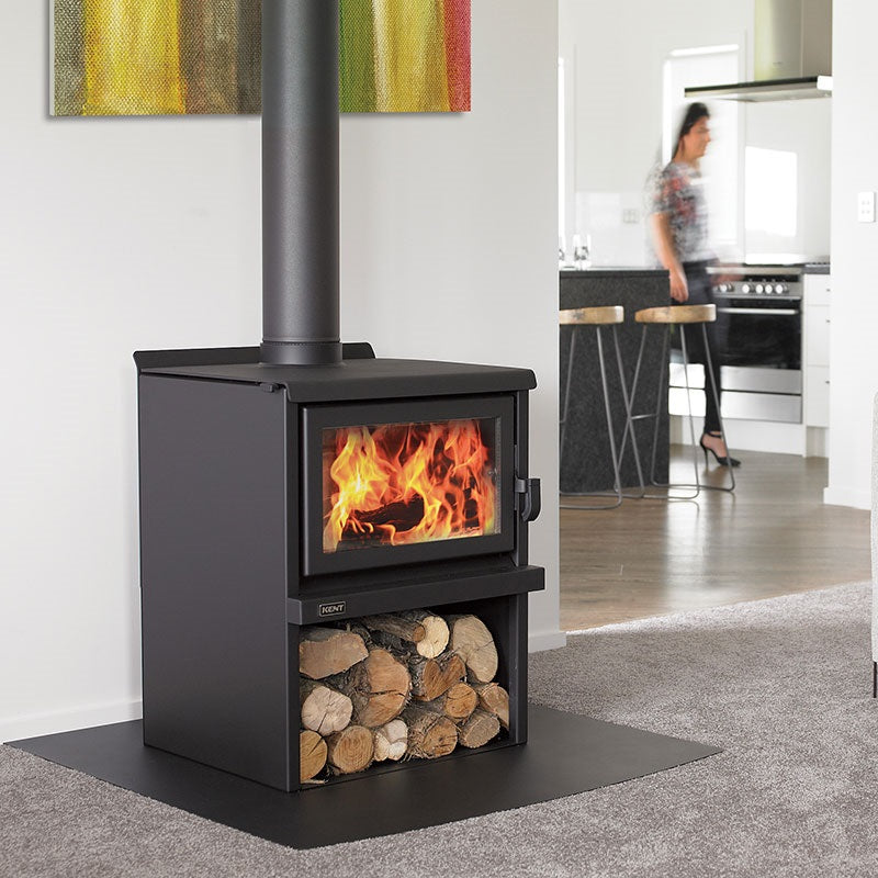 Kent Murchison Freestanding Wood Fire 18KW Insitu