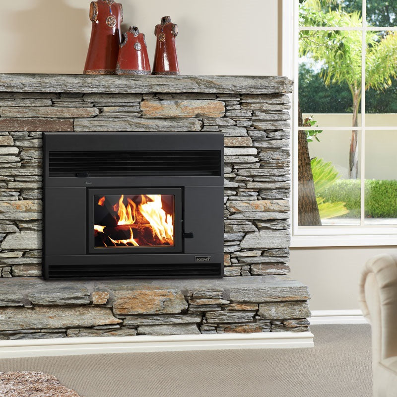Kent Rata Inbuilt Wood Fire 15KW Insitu 2