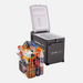 Engel MTV40F Portable Fridge Freezer front left open basket with produce