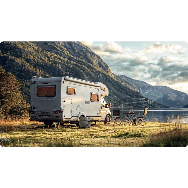 EcoFlow DELTA Pro 3 providing off-grid power for campervan and outdoor living
