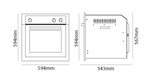 Parmco OV-1-6S-GAS Dimensions