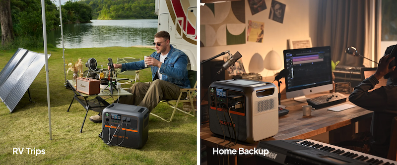 Bluetti AC200P L Portable Power Station | 2400W 2304Wh Instu Campsite and Home Backup