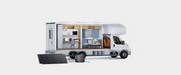 Bluetti AC200P L Portable Power Station | 2400W 2304Wh Insitu Camper Van Open