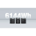 EcoFlow DELTA 2 Max shown with extra batteries illustrating expandability up to 6144Wh.